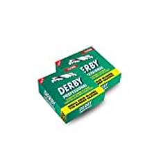 Derby Professional Single Edge Razor 100 blad — Förpackning med 2