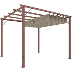 Justerbar 3x3m Pergola – Aluminiumsramme, UPF30+ skærm