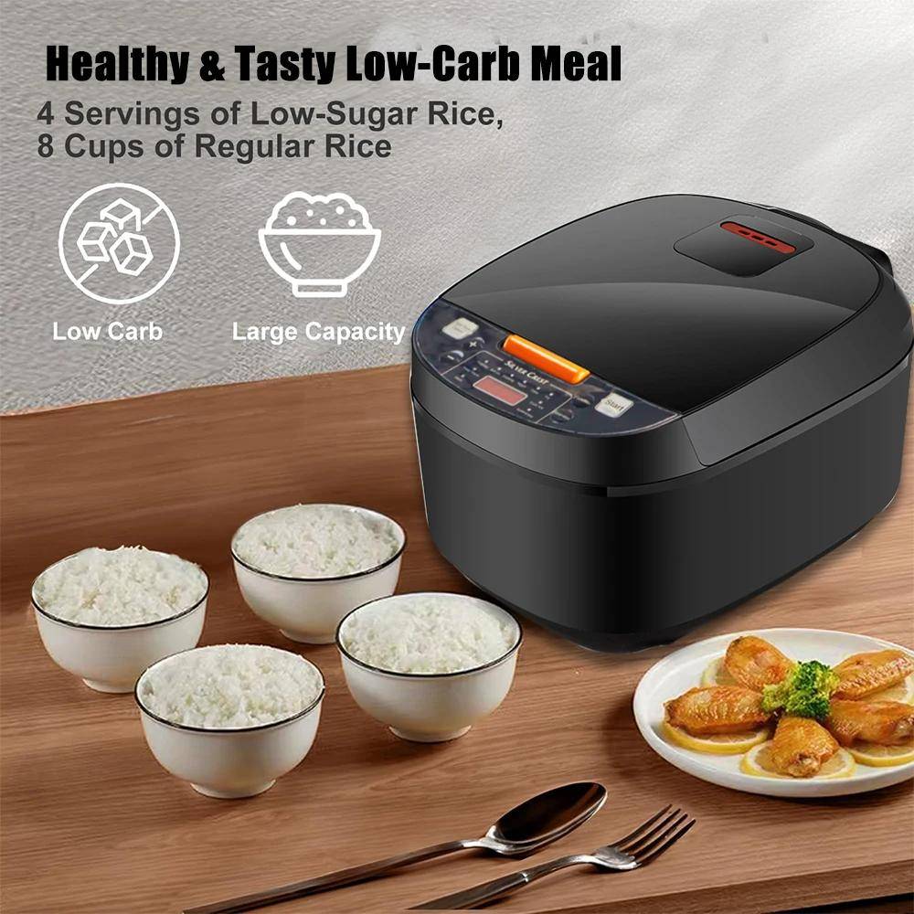 5L intelligent riskokare Multifunktionell elektrisk spis med tidsfunktion Non Stick Pot 900W Stor kapacitet Hemmabruk