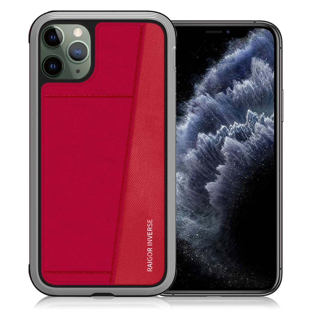 Raigor Inverse JACK-skydd för iPhone 11 Pro - Röd