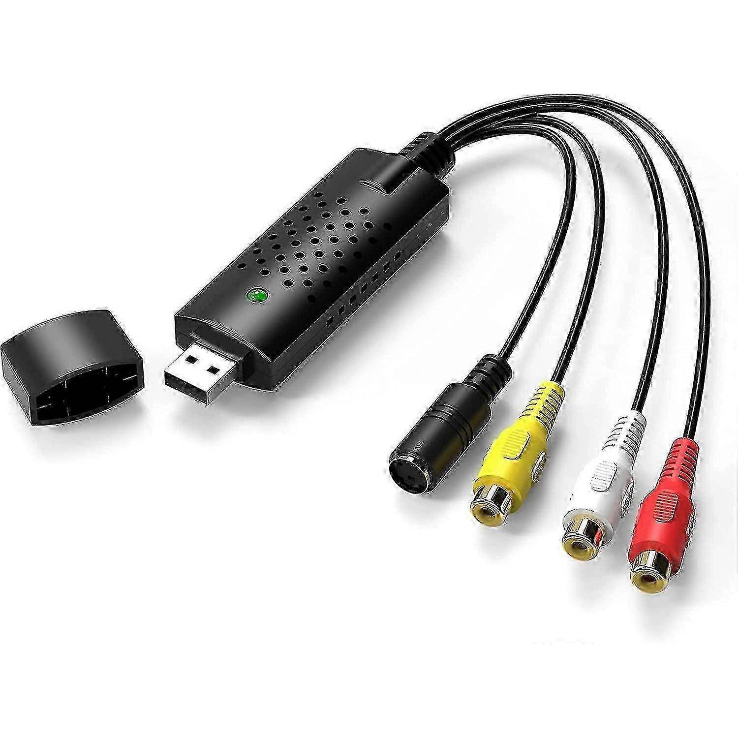 Hi8 VHS till Digital Omvandlare USB-fångarkort för Ljud Videoinspelning
