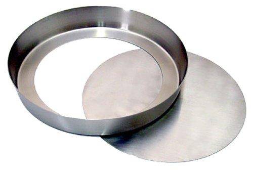 Suncraft PP-690 Silver Rostfri Tartform med Löstagbar Botten, 18cm, Tillverkad i Japan, för Bakverk och Konditori