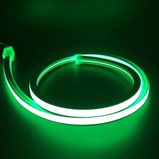 5m AnyCut Neon Flex 10x10 Grön LED strip - 8W/m, 12V, Ingen klippavstånd - Kulör : Grön
