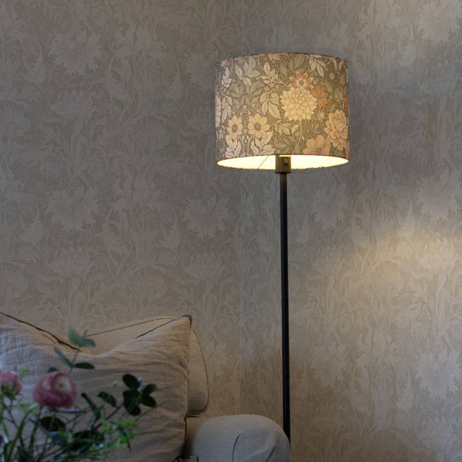 PR Home Golvlampa Amy, Grön, Vardagsrum / matsal, Textil / tyger / siden, Golvlampa