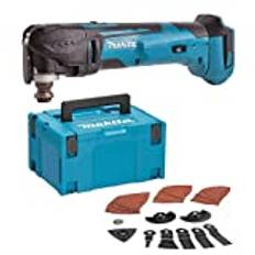MAKITA DTM51T1JX2 Multifunktionswerkzeug, 38 Zubehörteile, 1 Li-Ion-Akku mit 18 V, 5 Ah, Makpac-Koffer