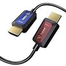 GeoHN.GeoHN.G Fiberoptisk HDMI kabel 2M, 48Gbps höghastighets HDMI 2.1 kabel 8K@60Hz 4K@120Hz Dolby/Dynamic HDR/HDCP 2.3/eARC 8K Fiber envägs HDMI sladd kompatibel med Blu-ray/TV-box/HDTV/projektor