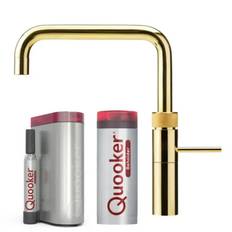 Quooker Fusion Square Messing 5i1, inkl Combi+ beholder & Cube køler