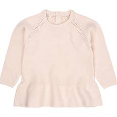 Copenhagen Colors Knitted Pullover W. Frill Str 110 - Soft Pink Strik hos Magasin