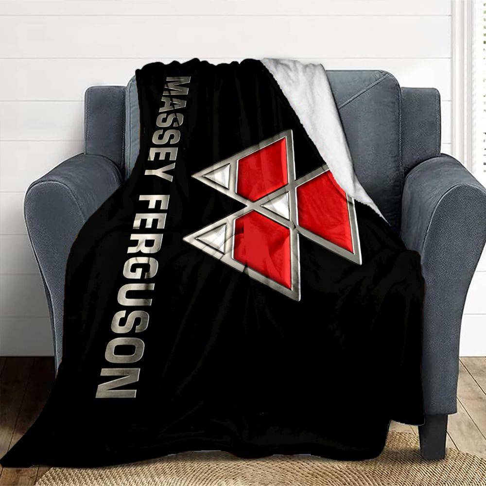 Massey Ferguson Flanellfilt Pläd Mjuk Varm Soffa Säng Camping Heminredning Unik Julklapp C926306