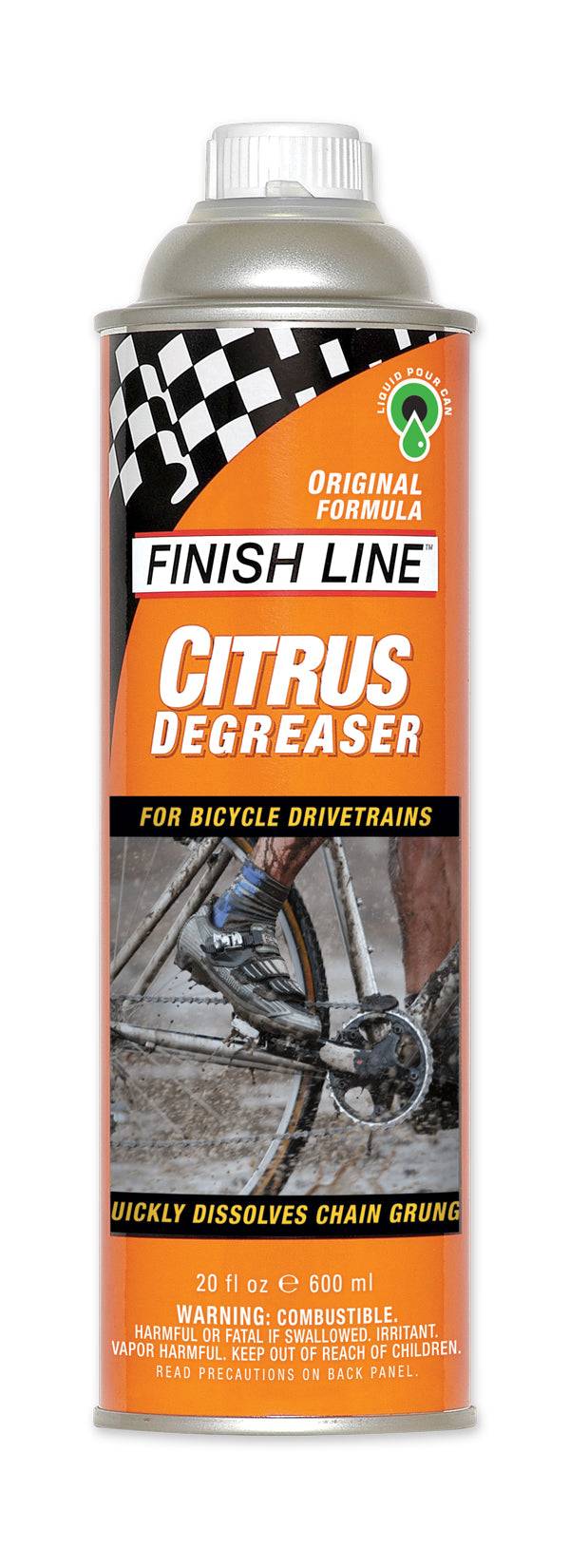 Finish Line Citrus Bike Degreaser 600ml (20oz) dåse orange