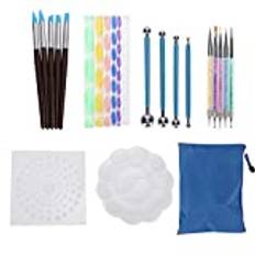 Dotting Tools Set, 25st Mandala Dotting Tools Set Mandala Dotting Painting Tool Canvas Rock Dot Stencil Tray Painting Accessories Creativity Drawing Stencil SuppliesKit