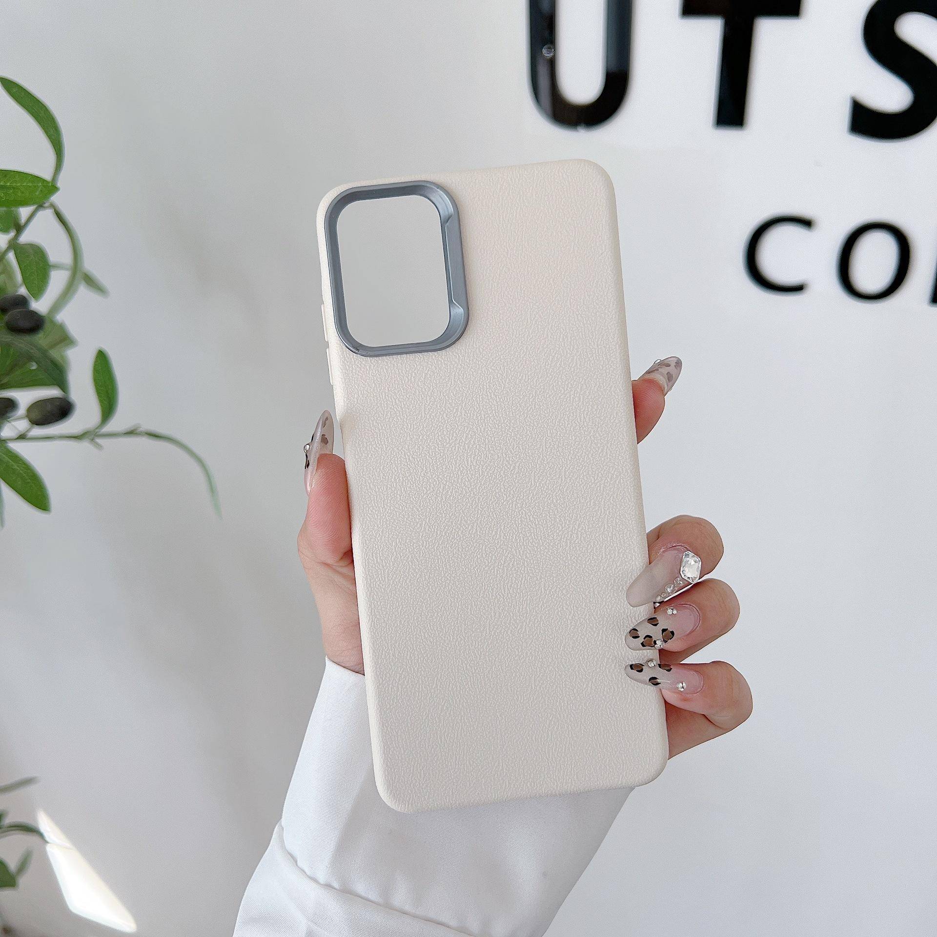 Lämpligt för Opporealme13pro Telefonfodral med läderstruktur, Halkfritt och Stöttåligt A3Xtpu Telefonfodral A97-5G Domestic