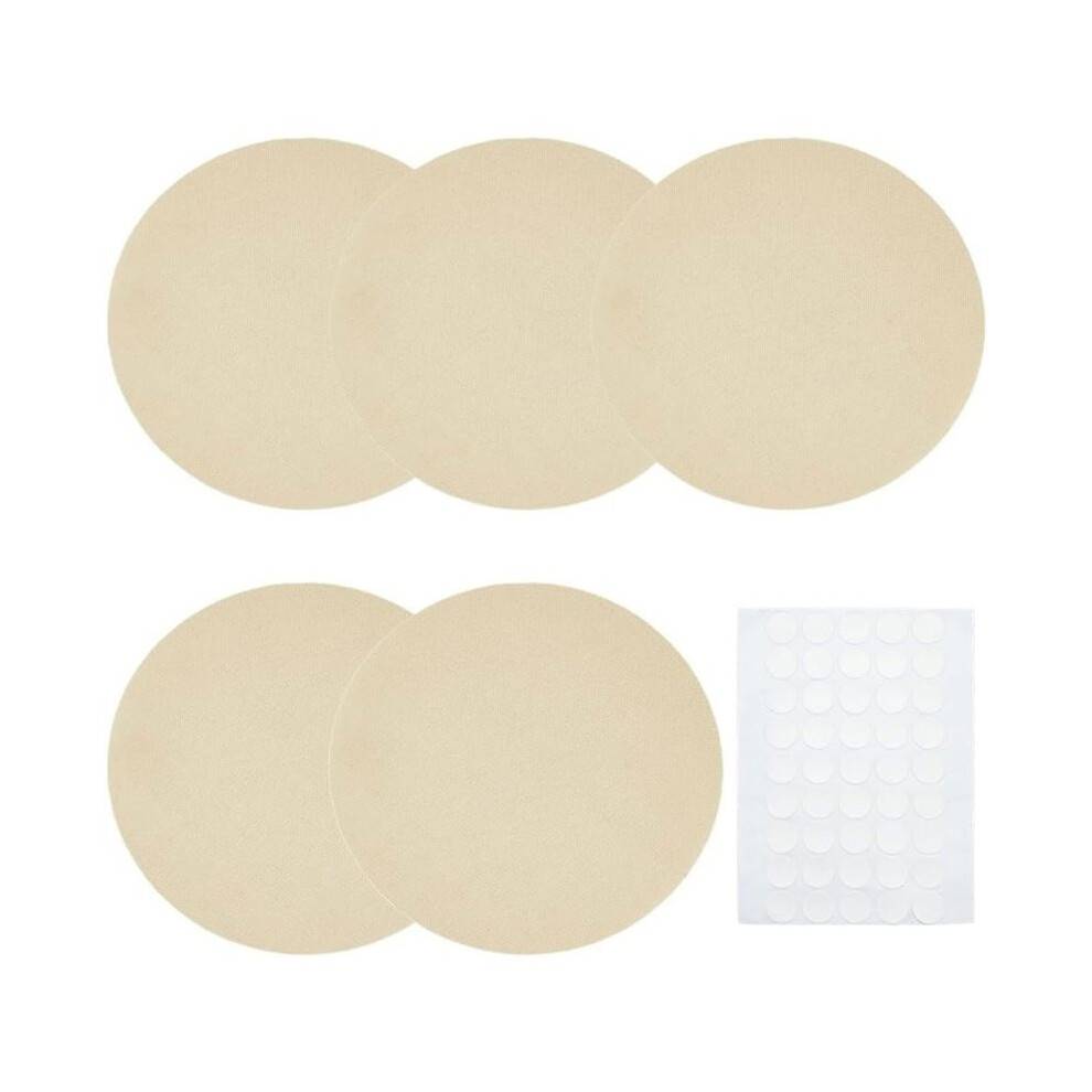 5pcs Lamp Shade Diffuser Fabric Lampshade Replacement with Plastic Stickers,for Downlight Spotlights 6.3 Inch B