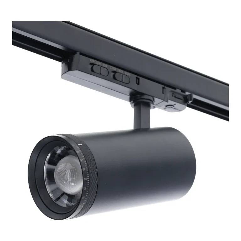 Noxion 3-Fase Skinne Spot Delta Aluminium Sort 30W 2250lm 15-55D - 927-930-940 CCT | Zoombar