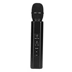 K6 Trådlös Bluetooth Karaokemikrofon, Bärbar Handhållen Karaokemikrofon Högtalarmaskin, 2000mAh Batteri, Bluetooth Mikrofon för Födelsedagsfest(svart)