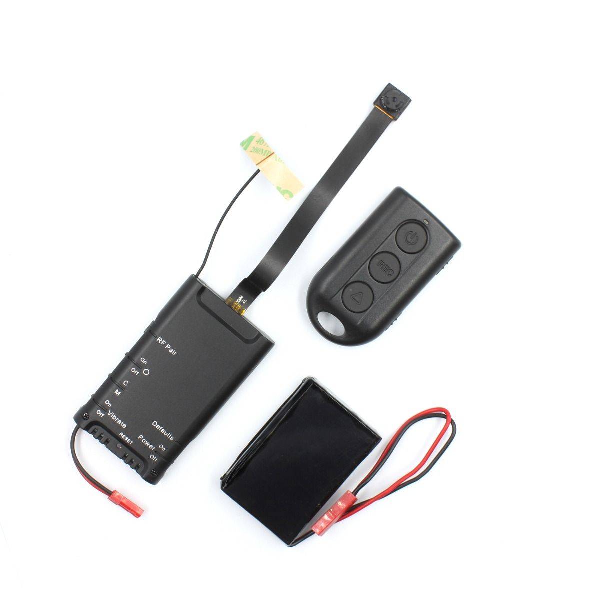 Full HD 1080P DIY WIFI spionkamera, rörelsedetektion, Notiser, Vattenmärkt tid datum, DVR, Mikrofon, batteri