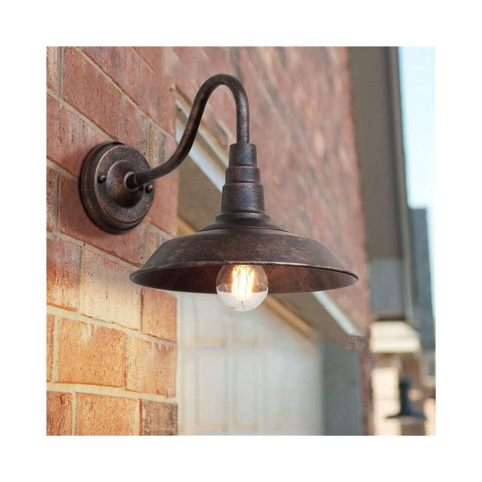 2X Vintage Outdoor Wall Lamp Courtyard Balcony Retro Wall Light Waterproof Industrial Rust Fixture Doorway Corridor