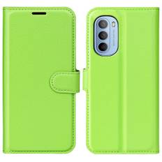 Motorola Moto G31 4G/G41 4G - Læder cover / pung - Grøn