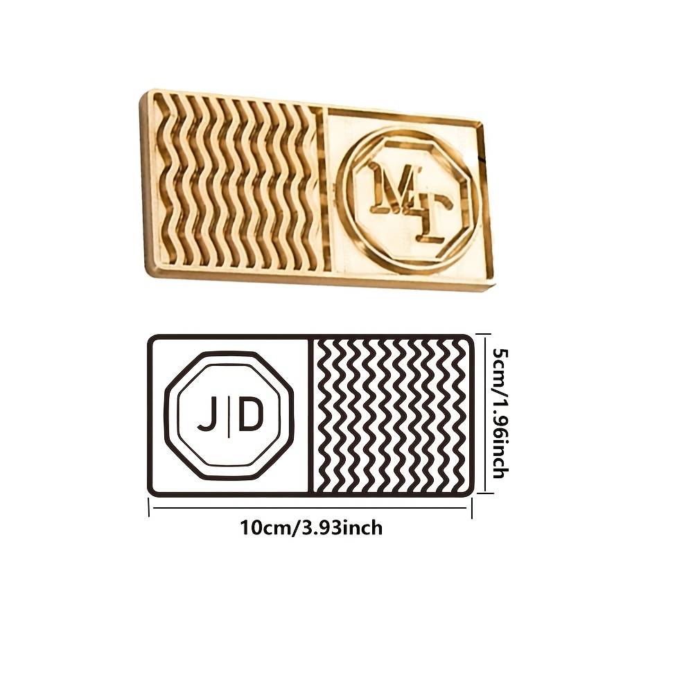 1pc Cube Tray Stamp, Brass Mold, Personalized Ice Mold Kit, Suitable For Cocktails, Whiskey, And Bourbon, An Elegant Design For Beverage Enthusiasts, 9 Pattern Styles