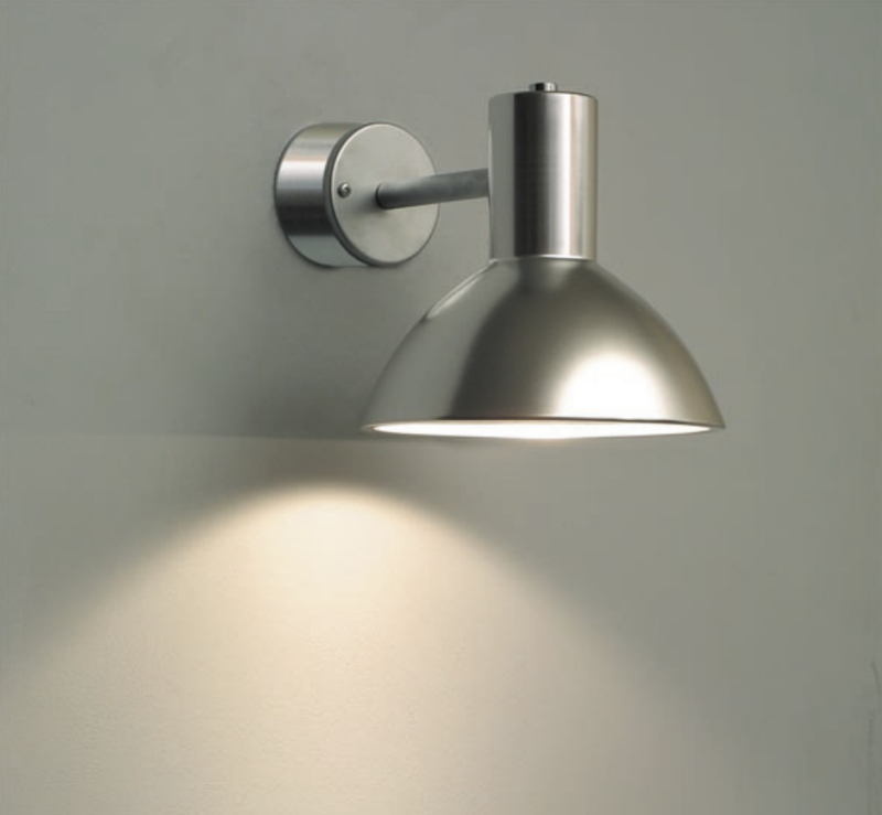 Mini Tragten udendørs væglampe Danish Lighting - Aluminium