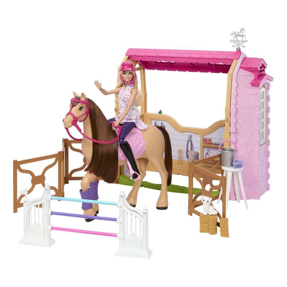 Barbie Great Chase Drømme Stald Barbie Horse Chase Dukker Playset HXJ44