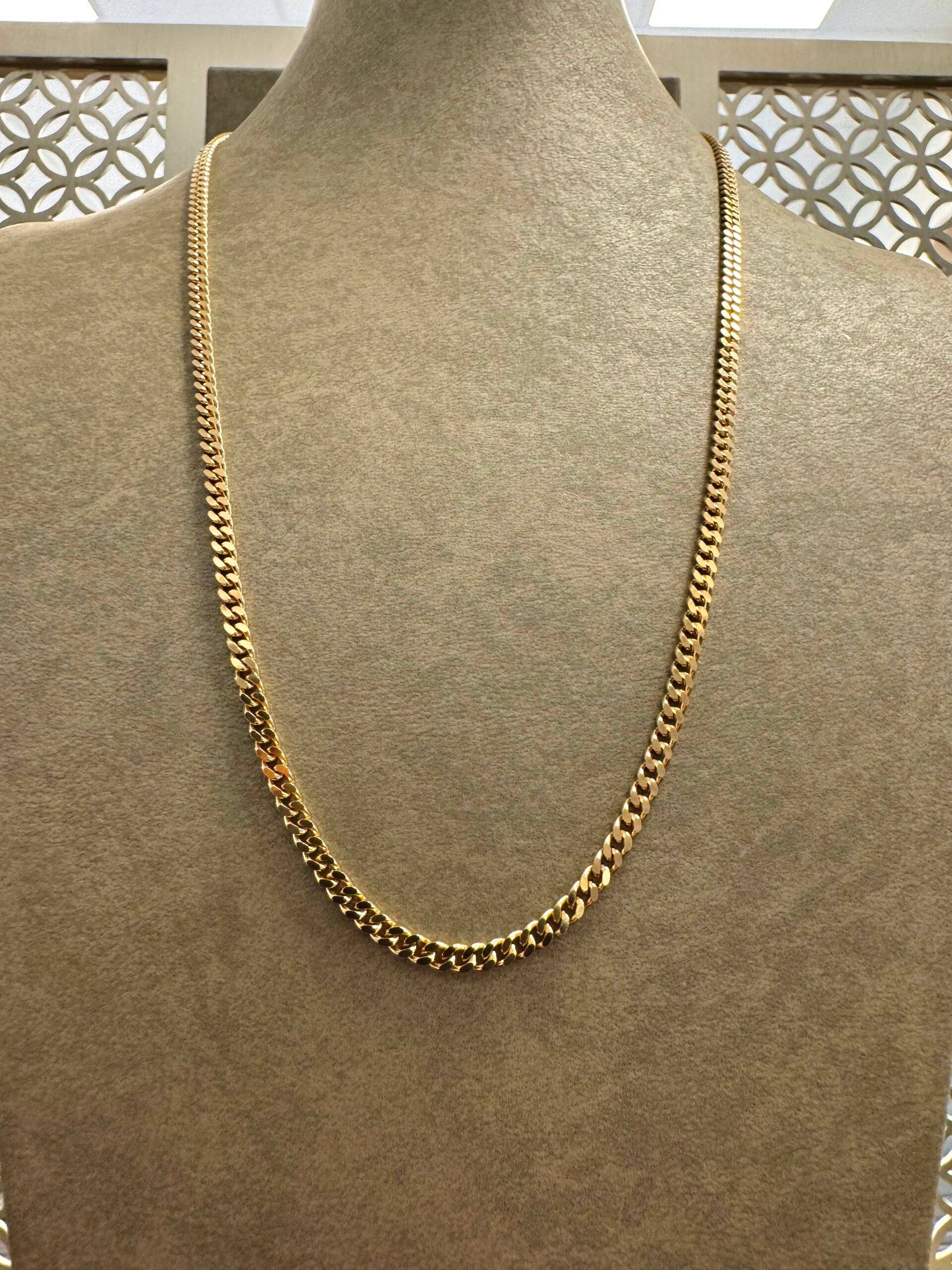 18K Guld Pansarlänk Halsband - GC-PAN-1528-HB