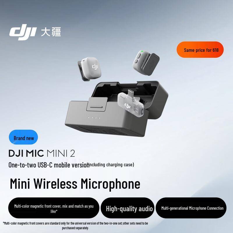 DJI Mic Mini 2 Trådlös Mikrofon