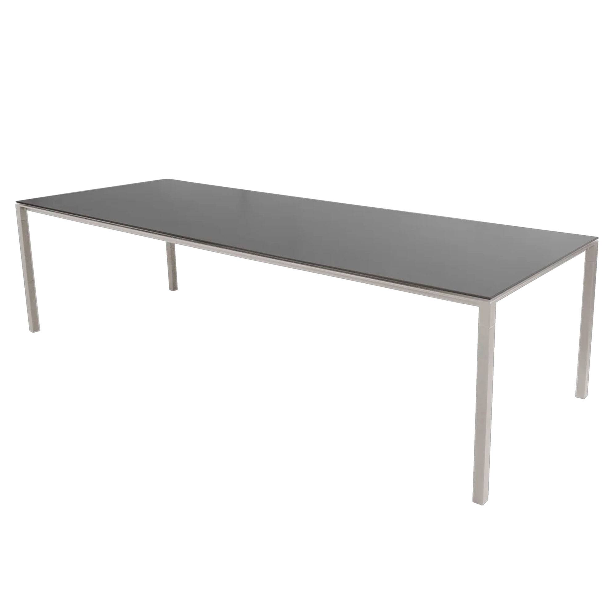 Cane-line Pure Havebord - 280x100 cm. Sand/Nero black.