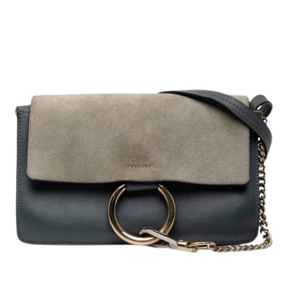 Chloé Pre-owned Pre-owned Faye Crossbody - Vintage - Dame - Grå - ONE SIZE - Uld
