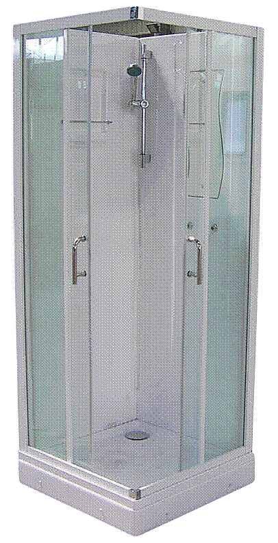 Alterna Primeo / Luxor bagpanel til brusekabine 80 x 80 x 195 cm (3 dele)