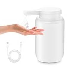 Mamiddle Automatisk Tvåldispenser Beröringsfri 300 ml Skum Handtvåldispenser Med Infraröd Sensor för Badrum Kök Handfat Hotell Restaurang (Vit)