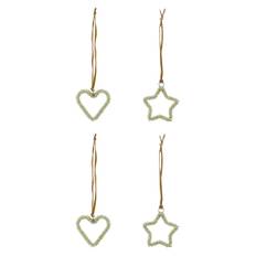 HOUSE DOCTOR Julepynt, Hdconnect, Champagne |Gold |5.5X5.5X1 cm