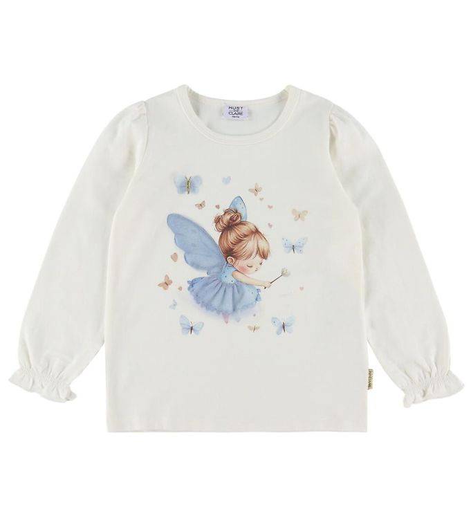 Hust and Claire Bluse - HCAlma Baby Fairy - Ivory - Hust and Claire - 4 år (104) - Bluse