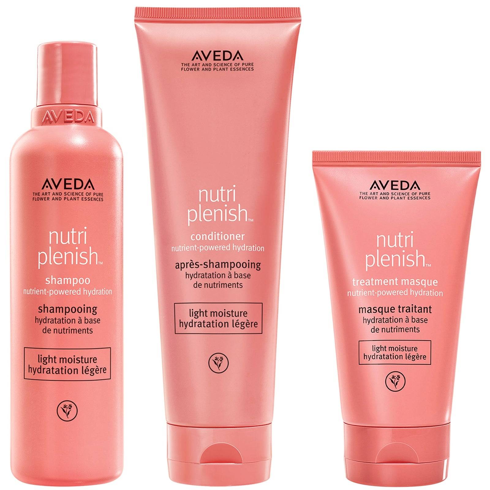 Aveda Nutriplenish Light Moisture Shampoo & Conditioner with Mask Bundle