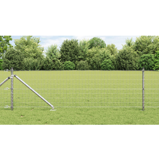 vidaXL Euro Hegn med 13 spidse stænger 0,6 x 50 m i galvaniseret stål