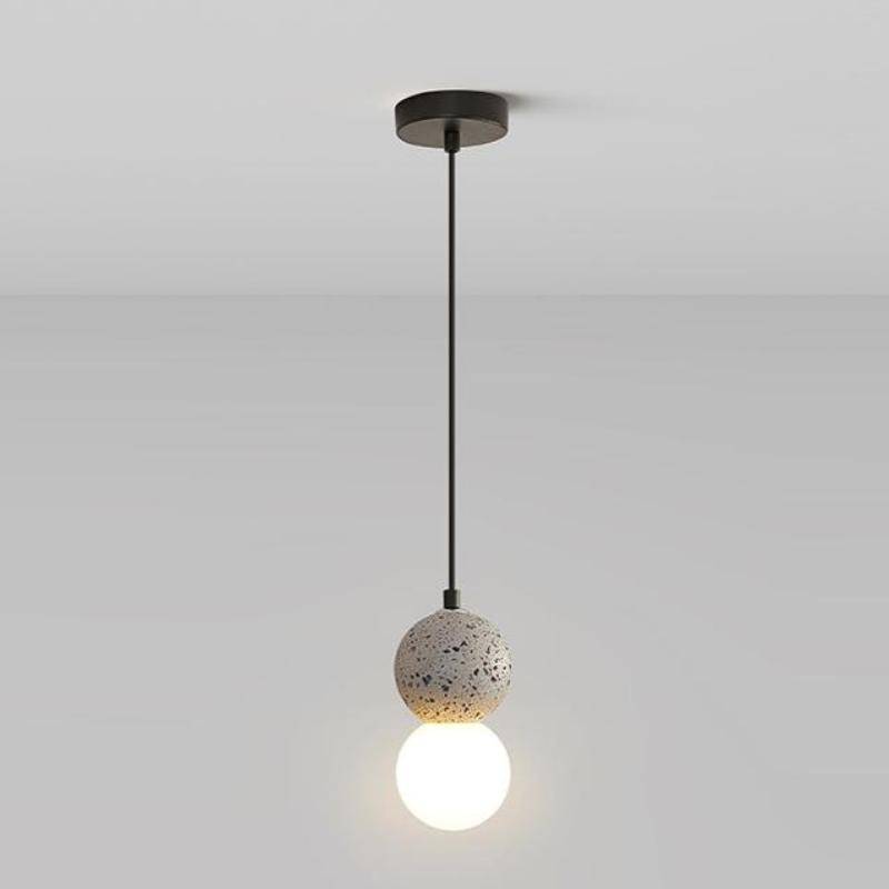 ValentinaGlow Pendel - Elegant Glaskompendel med LED för Moderna Interiörer - Vit / Dagsljus (5000-7000K)