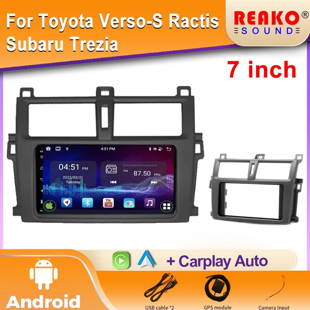 Bilradio Carplay För Toyota Verso-S Ractis Subaru Trezia Navigation GPS Android Auto Multimedia Spelare Stereo 2din 4G WiFi