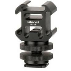 Ulanzi triple 3 cold sko mount on camera sko mount support av -mm1 mikrofon video led-ljus för dslr nikon canon