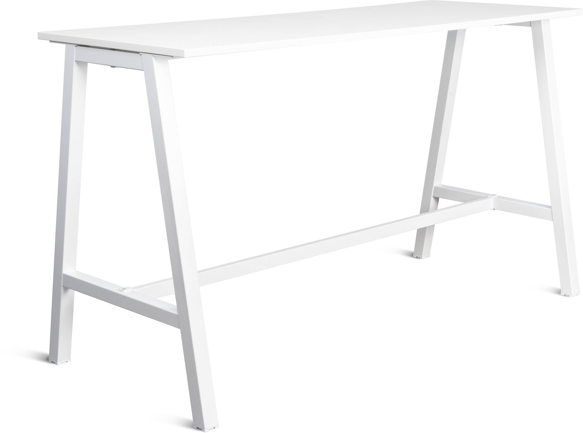 Talk Högbord, vit ram/vit laminat, 180x70 cm - Vit