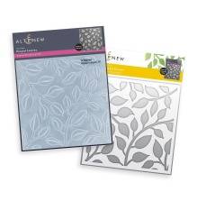 Altenew Stencil & Embossing Folder Bundle - Playful Leaves