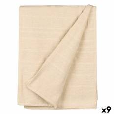 Beige Stribet Sengetæppe Quilt til Elegant Hjemmedekoration - 180 x 240 cm