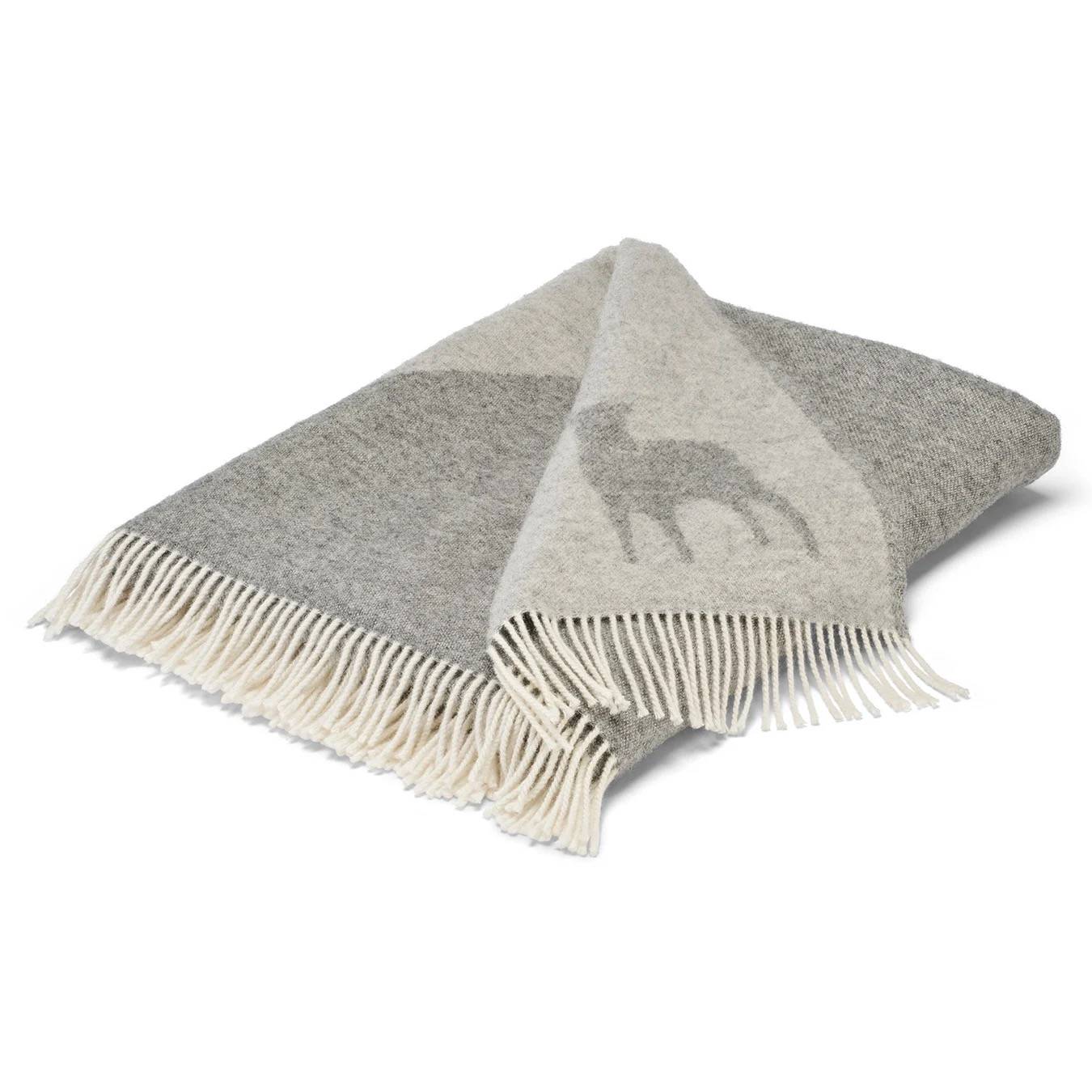 Shepherd Lennie wool blanket - grå ONESIZE