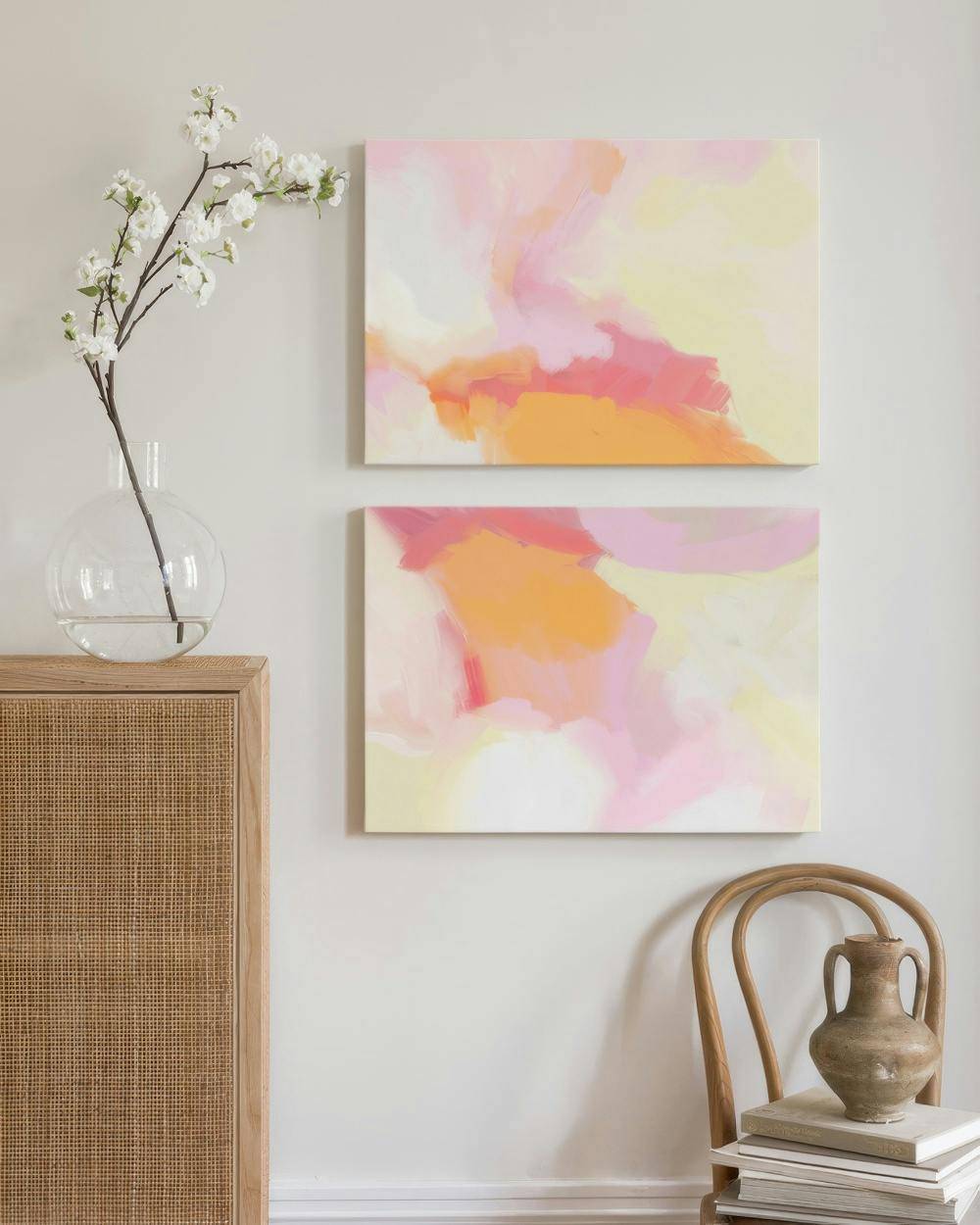 Painterly Expression Canvas Duo (70x100 cm)