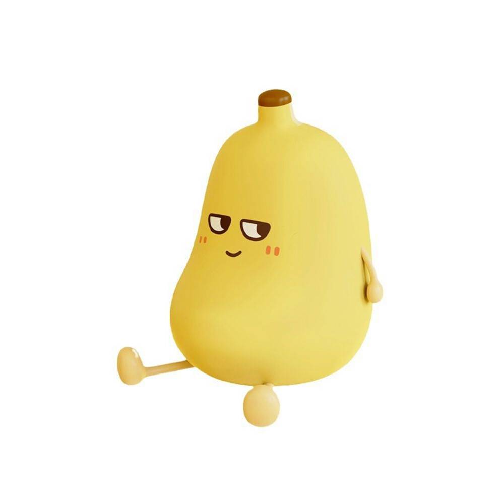 Banan Night Light Bärbar Usb Uppladdningsbar Nattlampa Tidsinställd Automatisk Avstängning 3-Hastighetsdimande Silikonlampa