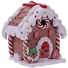 Tixiyu Jul pepparkakshus lysande husdekorationer, jul LED harts hus hängen - jul hus prydnader julgran scener högtid dekoration dekoration