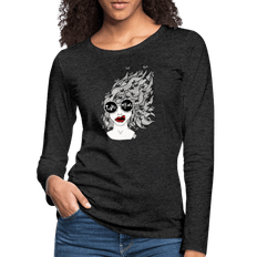 ADHD Tankemylder - Dame langærmet trøje - charcoal / XL
