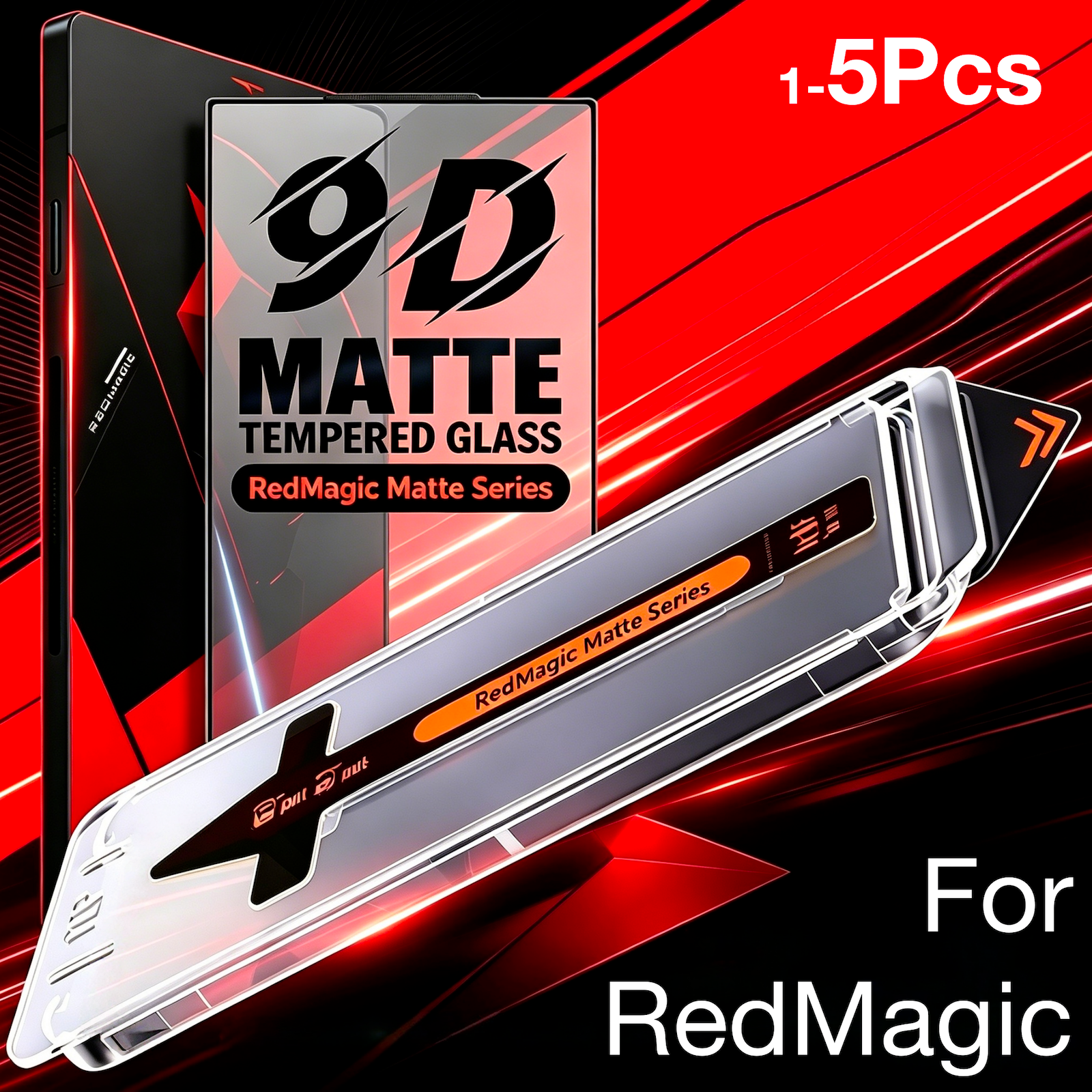 1-5Pcs For RedMagic 11S 11 10S 10 9S 9 8 8S Pro Plus Air Matte Tempered Glass Screen Protector AG AF Ultrasonic Frosted