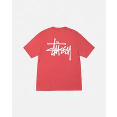 STUSSY BASIC TEE RØD - Large