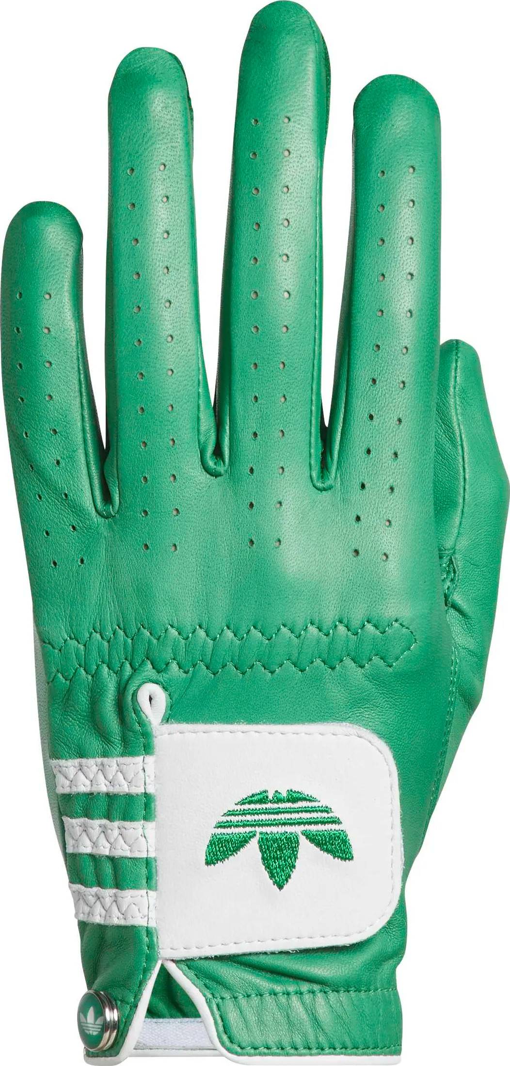 adidas Originals Leder Golfhandschuh, grün/weiß