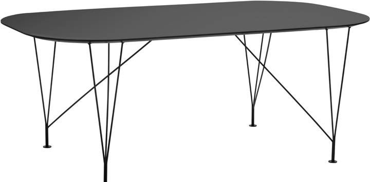 Inter Matbord Svartlaminat / svart 180x100 cm